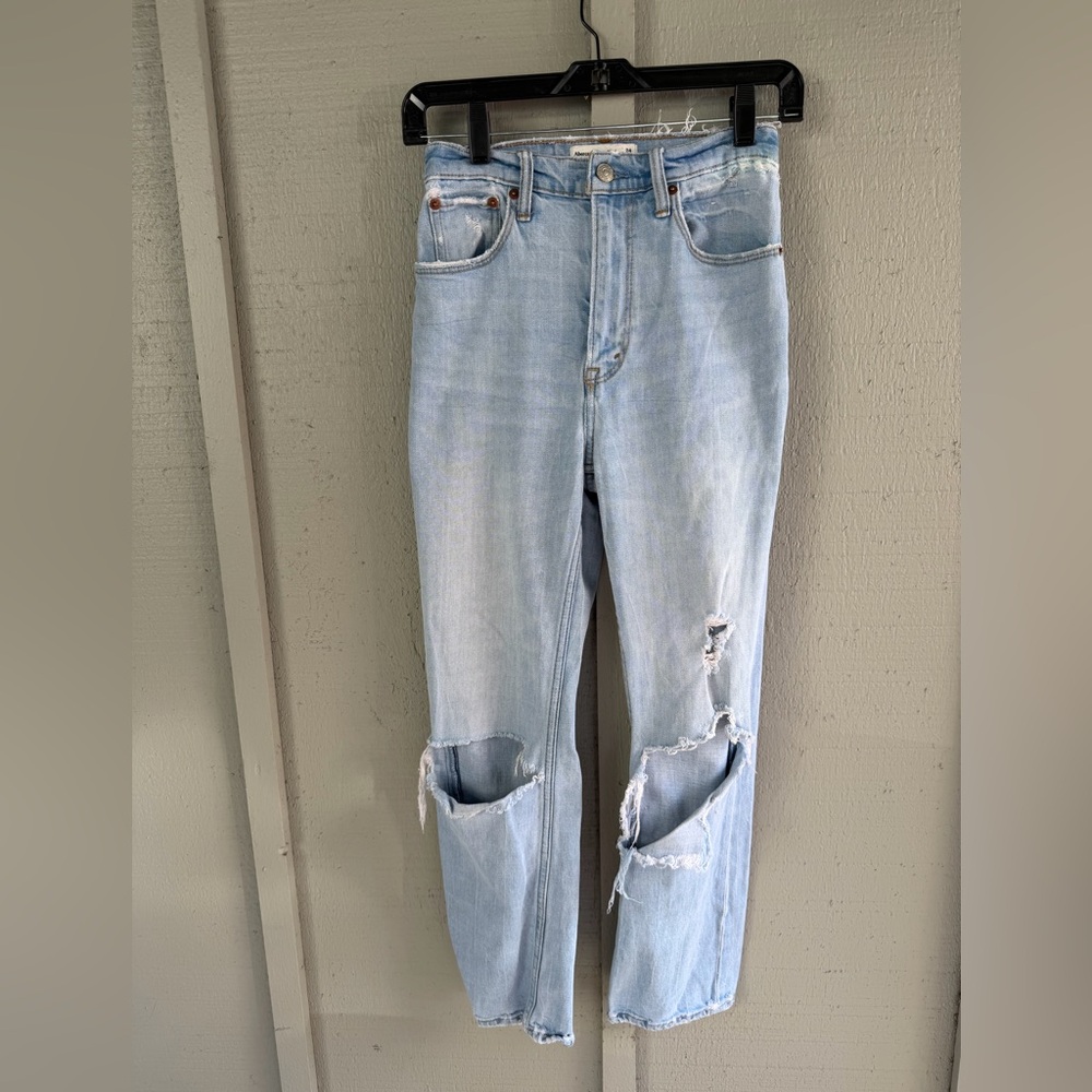 The Ankle Straight Ultra High Rise Jeans - Size 24/00R